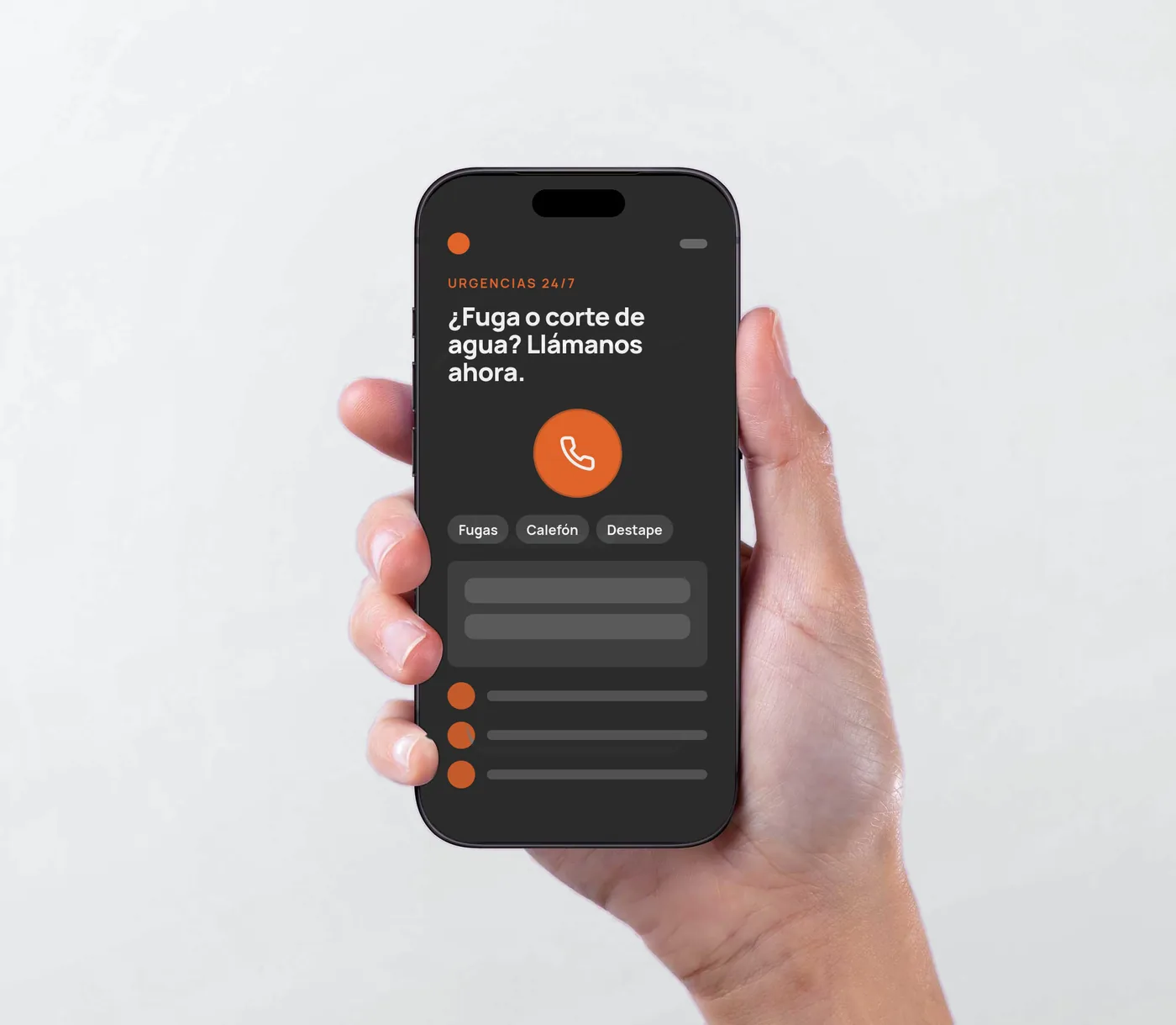 Gasfitería 24/7 — Landing móvil para urgencias